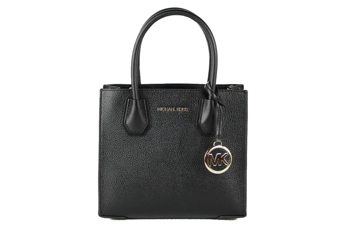 Michael Kors Mercer Medium Black Convertible Messenger Crossbody Bag - Velora Luxury Fashion