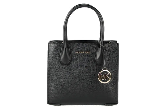 Michael Kors Mercer Medium Black Convertible Messenger Crossbody Bag - Velora Luxury Fashion