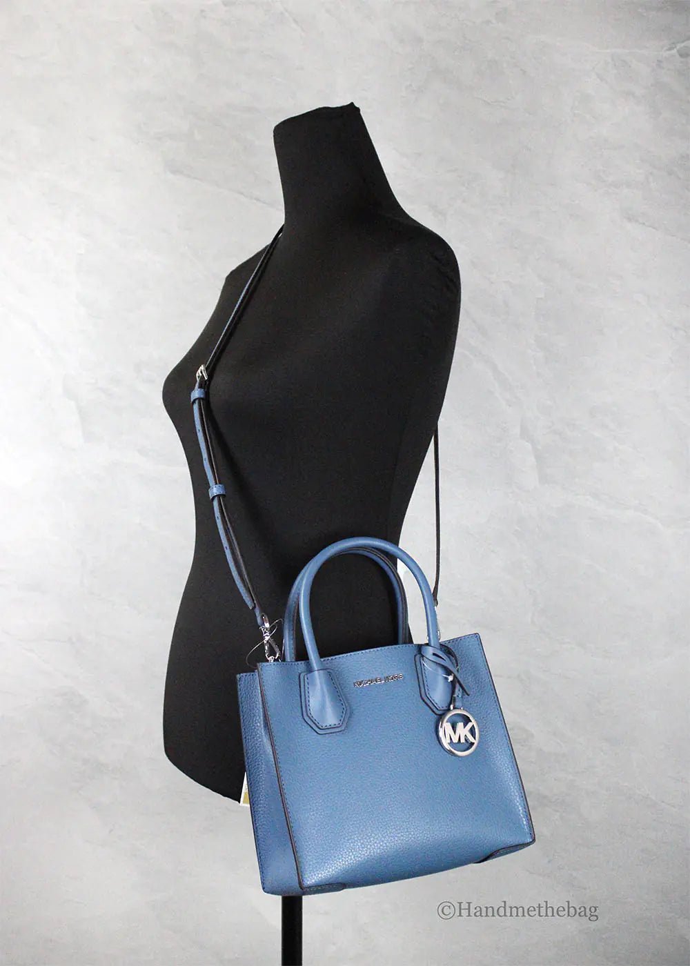 Michael Kors Mercer Teal Leather Messenger Crossbody Bag - Velora Luxury Fashion