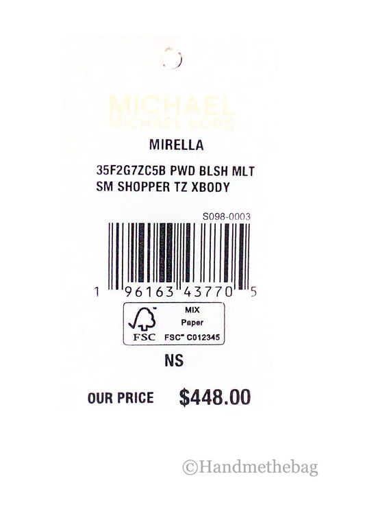 Michael Kors Mirella Small Powder Blush Shopper Tote - Velora Luxury Fashion