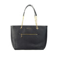Michael Kors Pebbled Leather Chain Tote - Black - Velora Luxury Fashion
