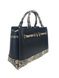 Michael Kors Reed Large Snake Skin Belted Satchel - Velora Luxury Fashion