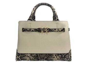 Michael Kors Reed Pebbled Leather Satchel - Velora Luxury Fashion