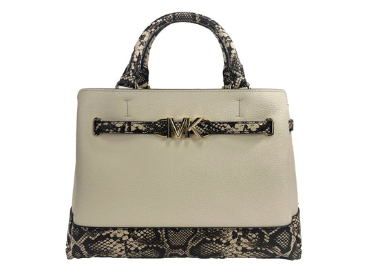 Michael Kors Reed Pebbled Leather Satchel - Velora Luxury Fashion