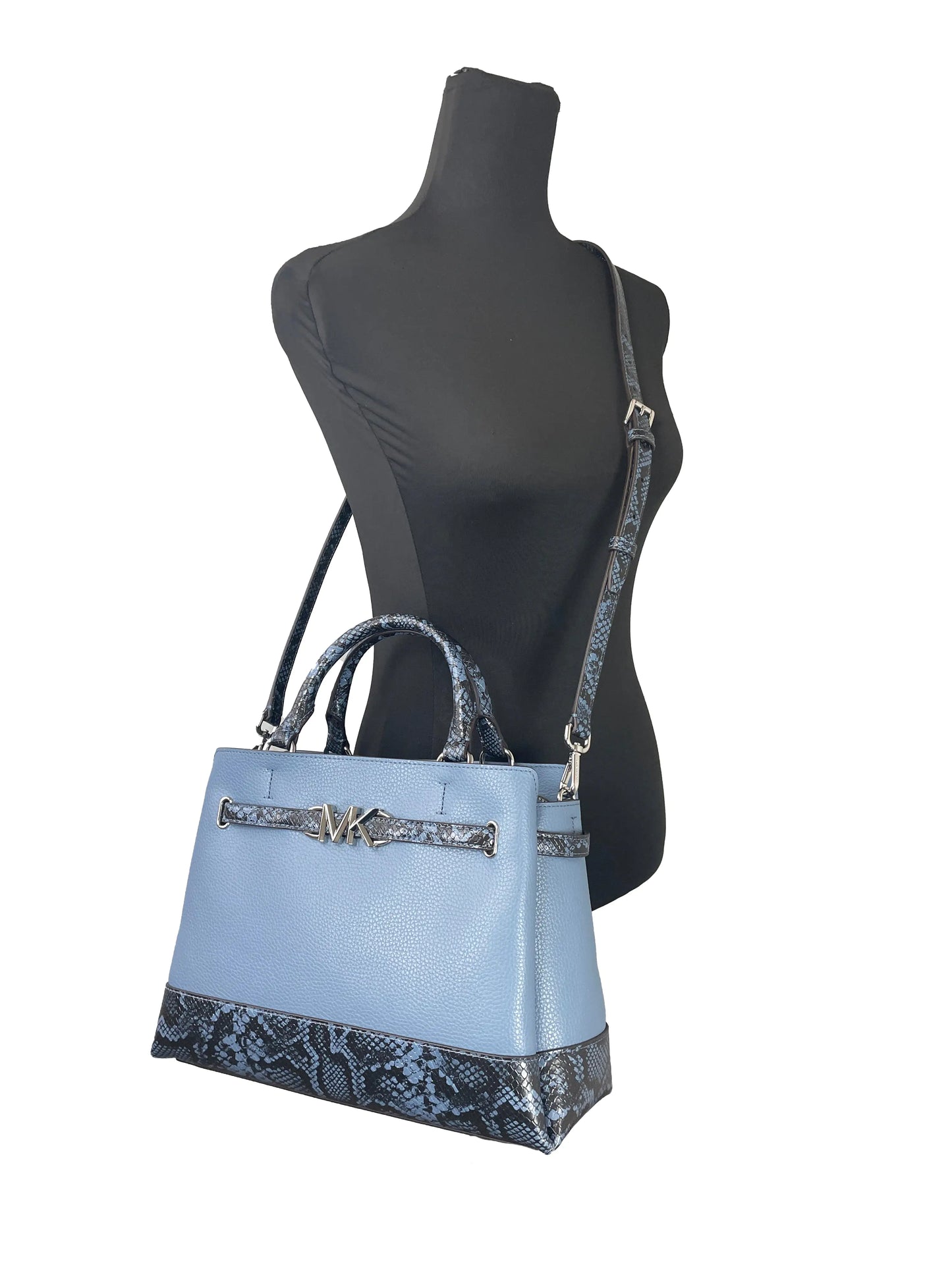 Michael Kors Reed Snake Skin Satchel - Velora Luxury Fashion