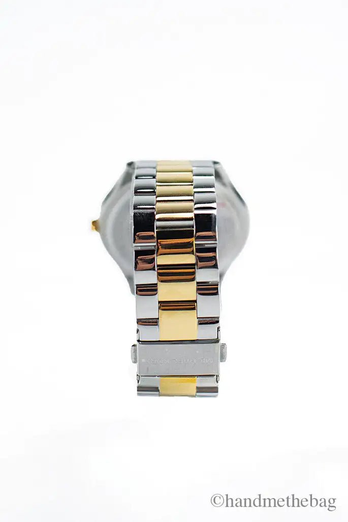 Michael Kors Slim Runway Gold Silver Toned Watch - Velora Luxury Fashion