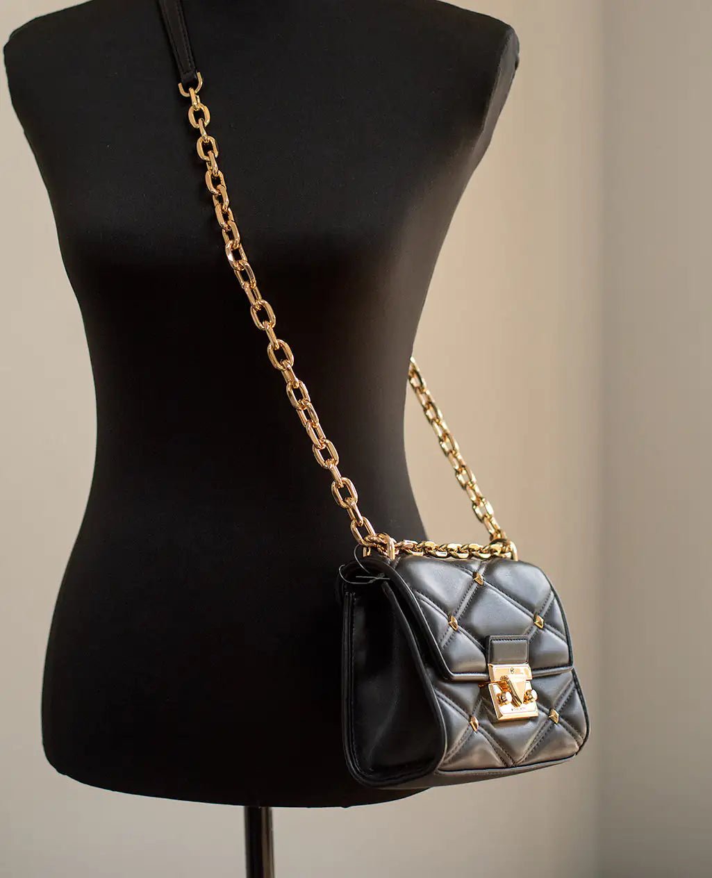 Michael Kors Studded Serena Leather Crossbody - Velora Luxury Fashion