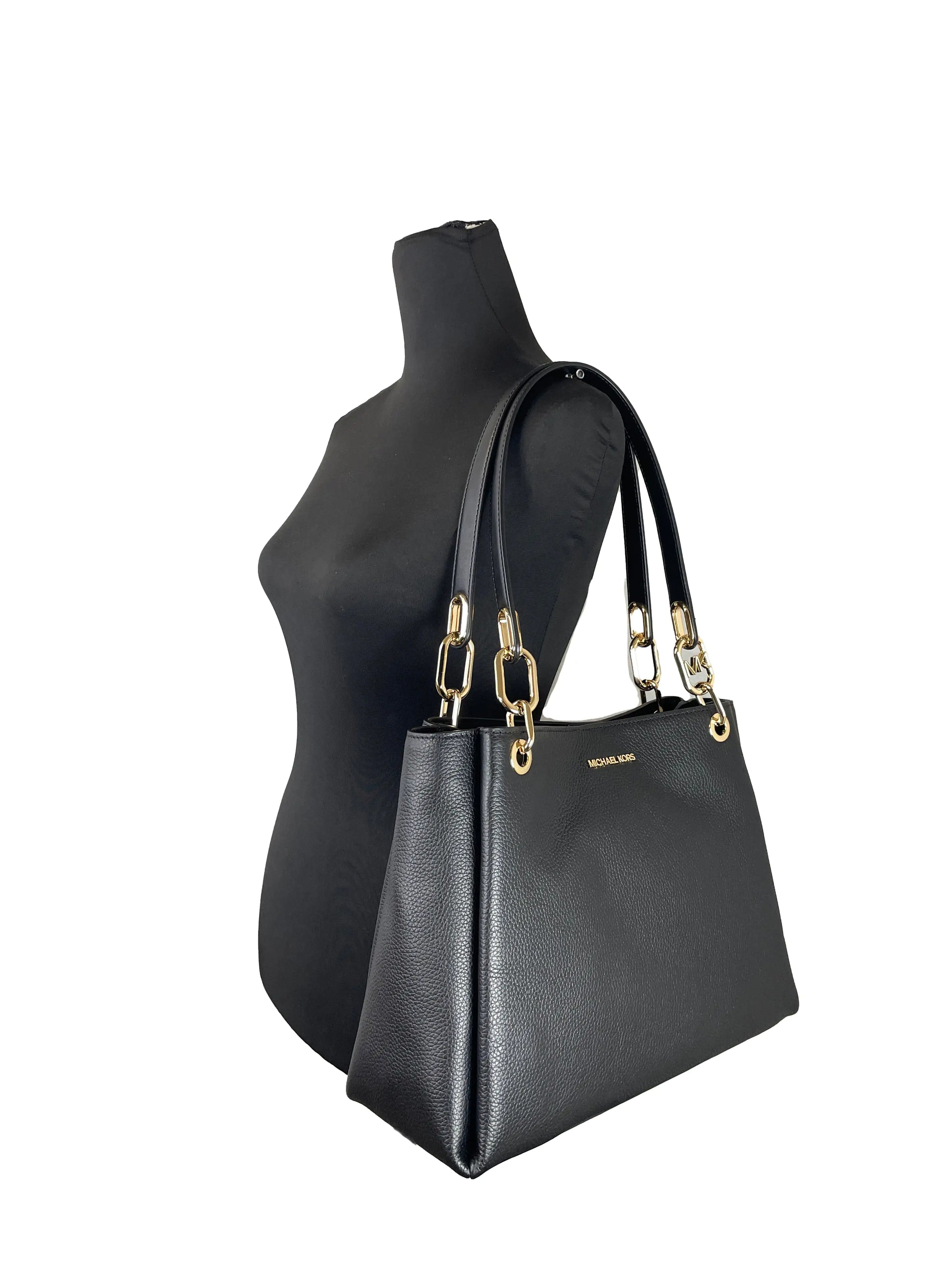 Michael Kors Trisha Signature Shoulder Bag - Velora Luxury Fashion