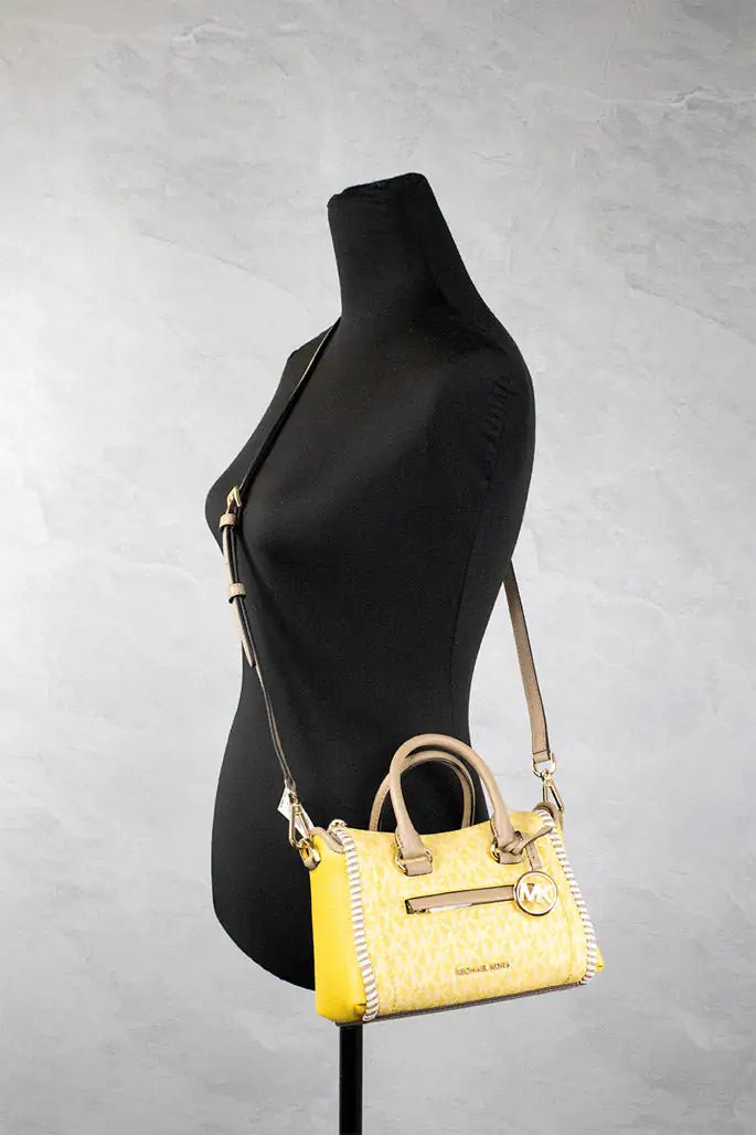 Michael Kors XS Carine Leather Satchel Crossbody - Velora Luxury Fashion