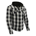Milwaukee Leather Men's Plaid Flannel Armored Shirt Jacket - Velora Luxury Fashion