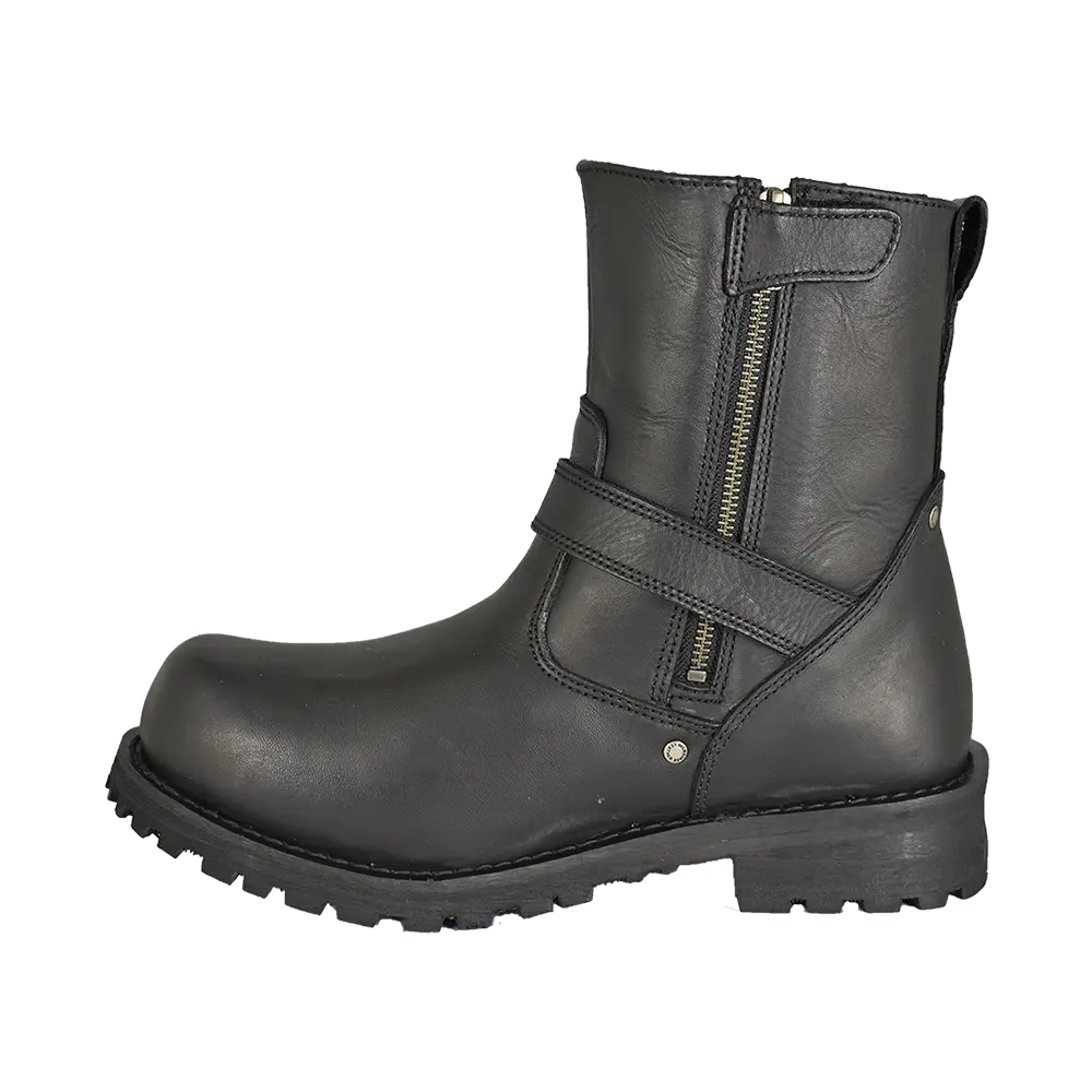 Milwaukee Leather Men's Wide 6" Side Zip Motorcycle Boots - Velora Luxury Fashion