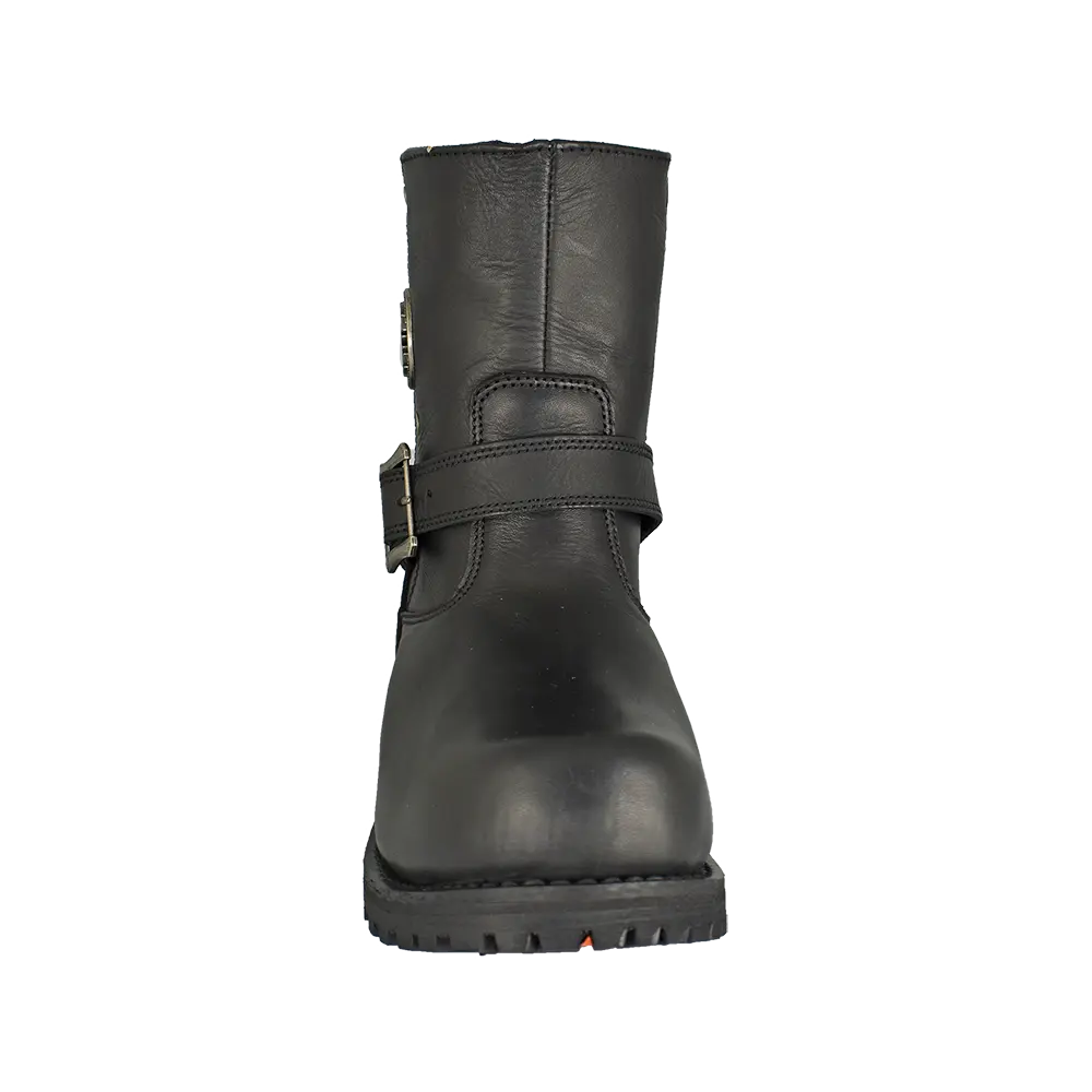 Milwaukee Leather Men's Wide 6" Side Zip Motorcycle Boots - Velora Luxury Fashion