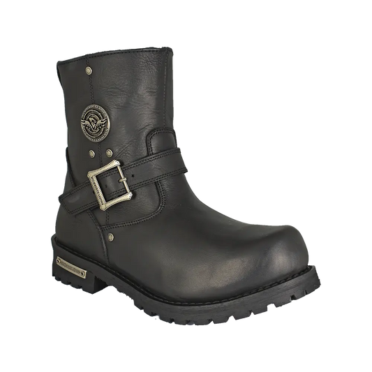 Milwaukee Leather Men's Wide 6" Side Zip Motorcycle Boots Boutique of Leathers/Open Road