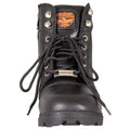 Milwaukee Leather Women's Side Zip Lace Up Motorcycle Boots - Velora Luxury Fashion