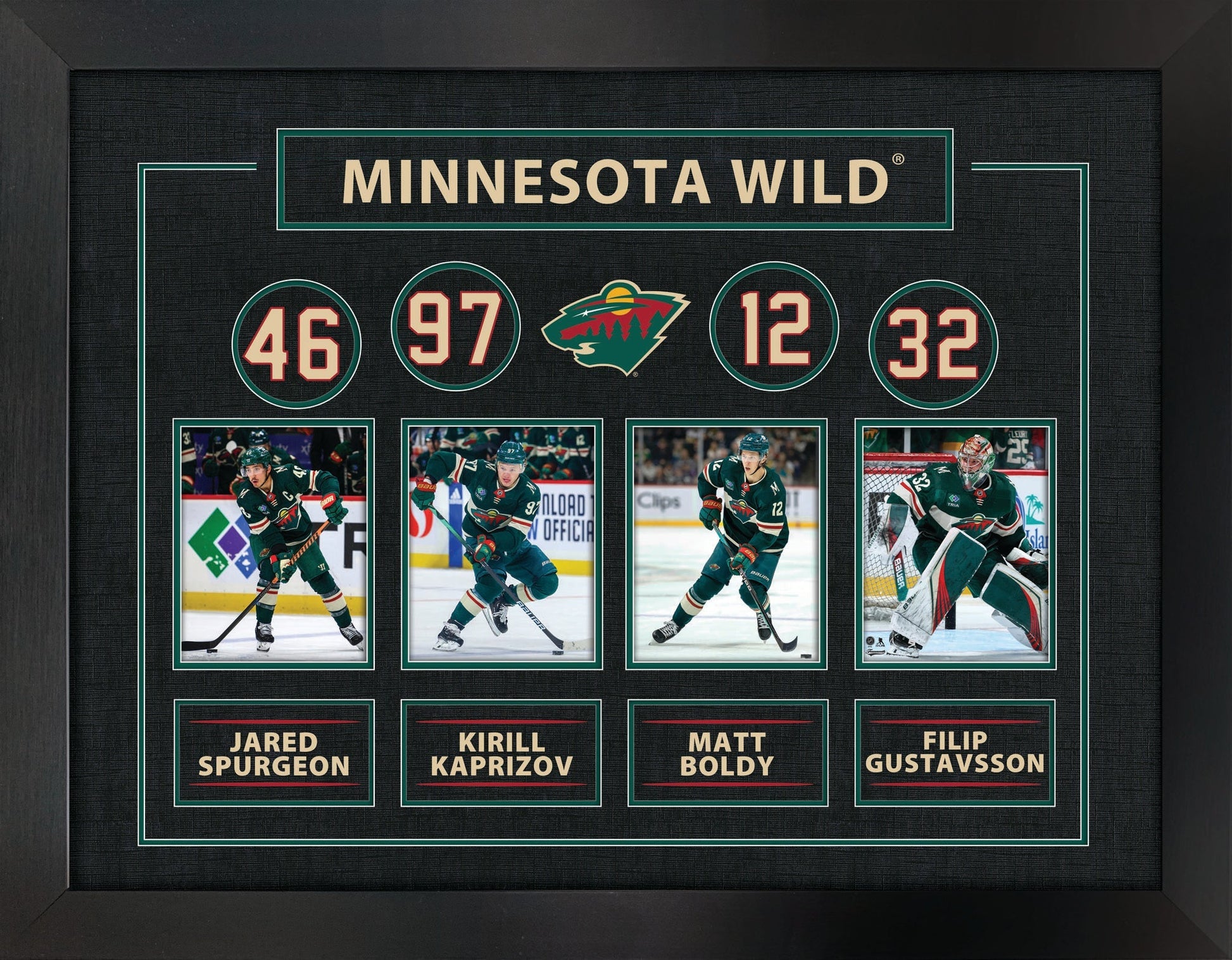 Minnesota Wild Best of the Best Framed Collage - Velora Luxury Fashion