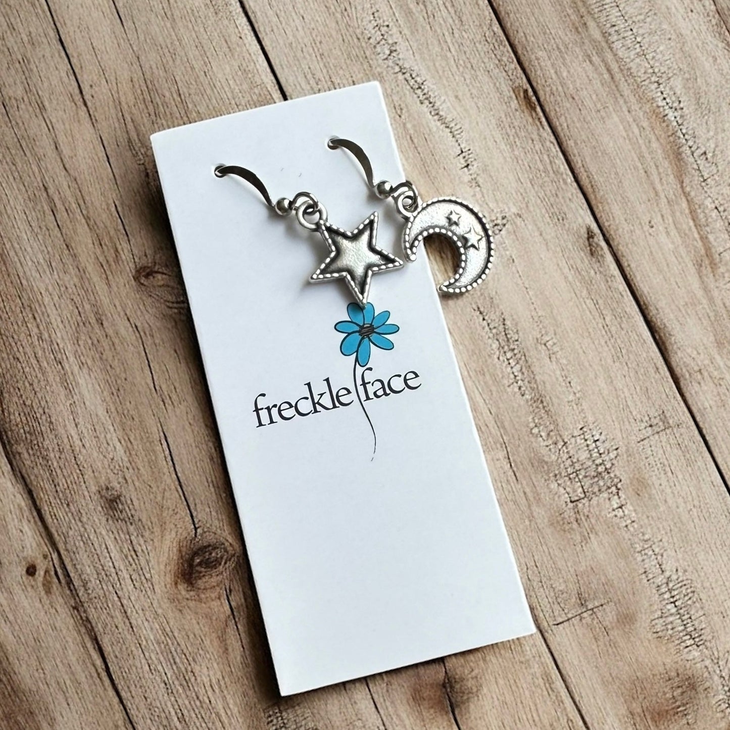 Mixed Moon & Star Earrings - Velora Luxury Fashion