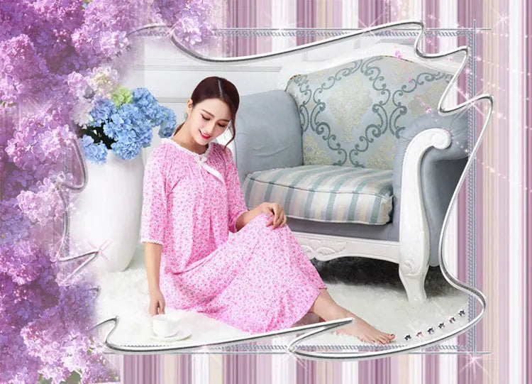Modal Long Small Floral Pajamas For Women EX-STOCK Canada