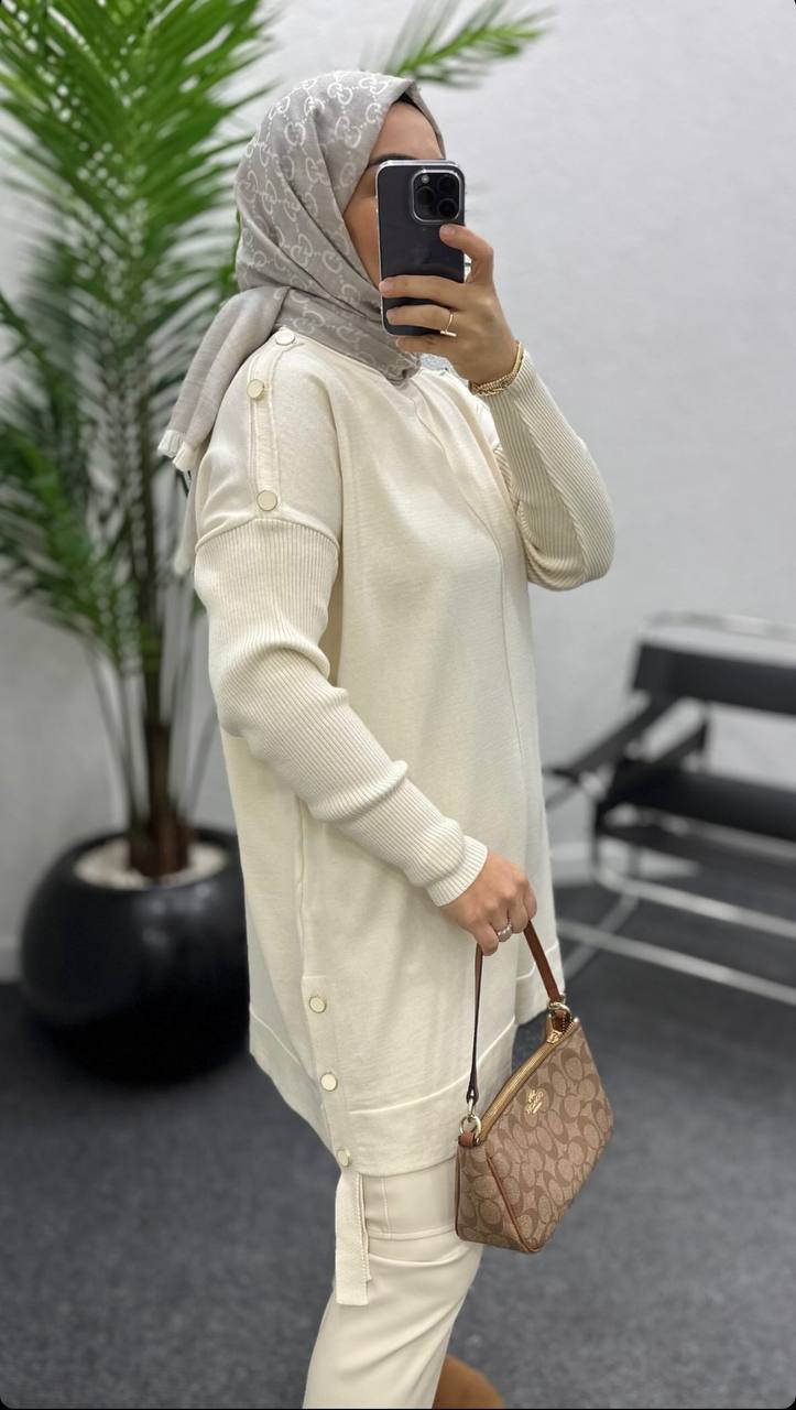 Modest Long Top Tunic - Velora Luxury Fashion
