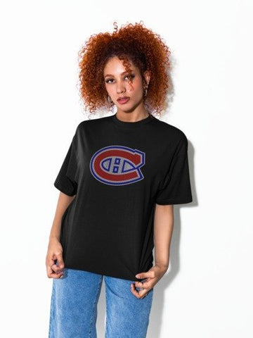 Montreal Canadiens Rhinestone Shirt – NHL Hockey Sparkle Bling Tee | Blingdazzel