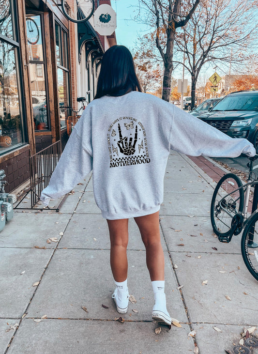 Motherhood PRE-SALE 💀 Crewneck - Velora Luxury Fashion