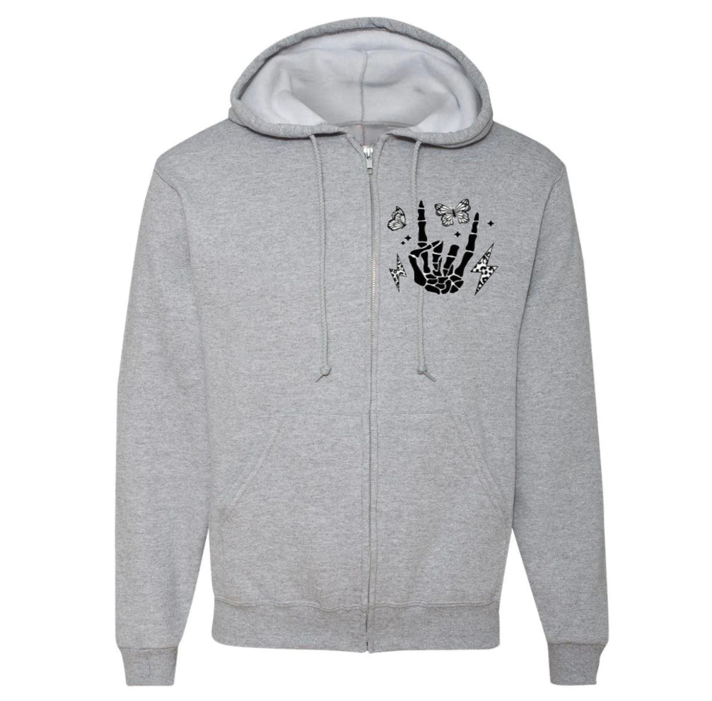 Motherhood PRE-SALE 💀 Full Zip Hoodie - Velora Luxury Fashion