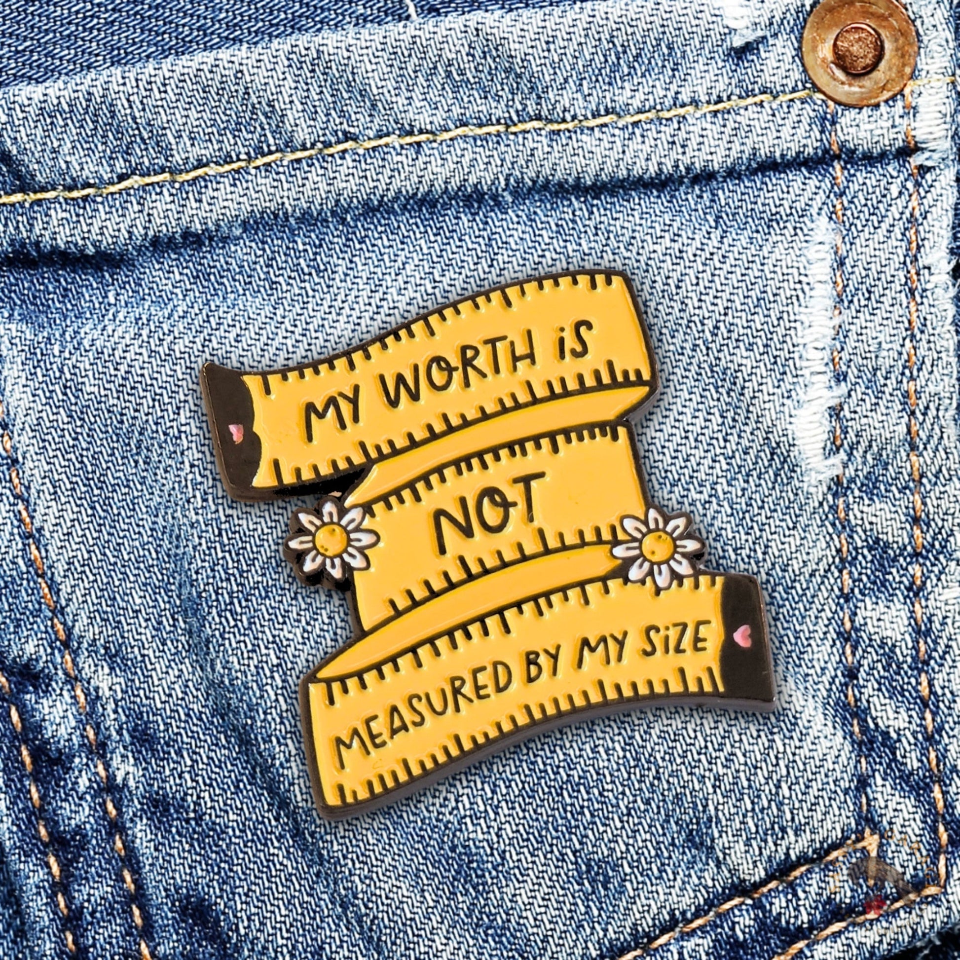 My Worth Is Not Measured By My Size | Collectible Pin - Velora