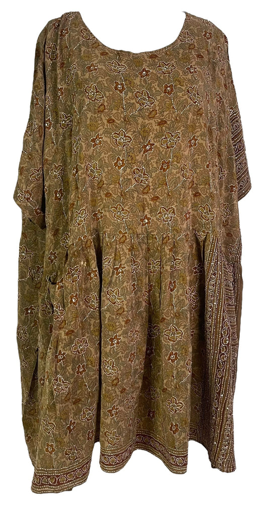 PRC3781 Avatar Pure Silk Boxy Babydoll Dress - Velora