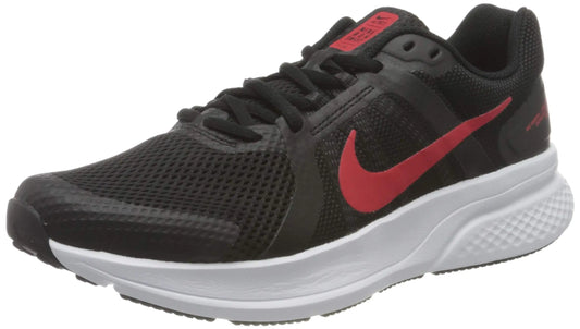 NIKE Mens Run Swift 2 Shoe Black Univ Red White 10 - Velora Luxury Fashion