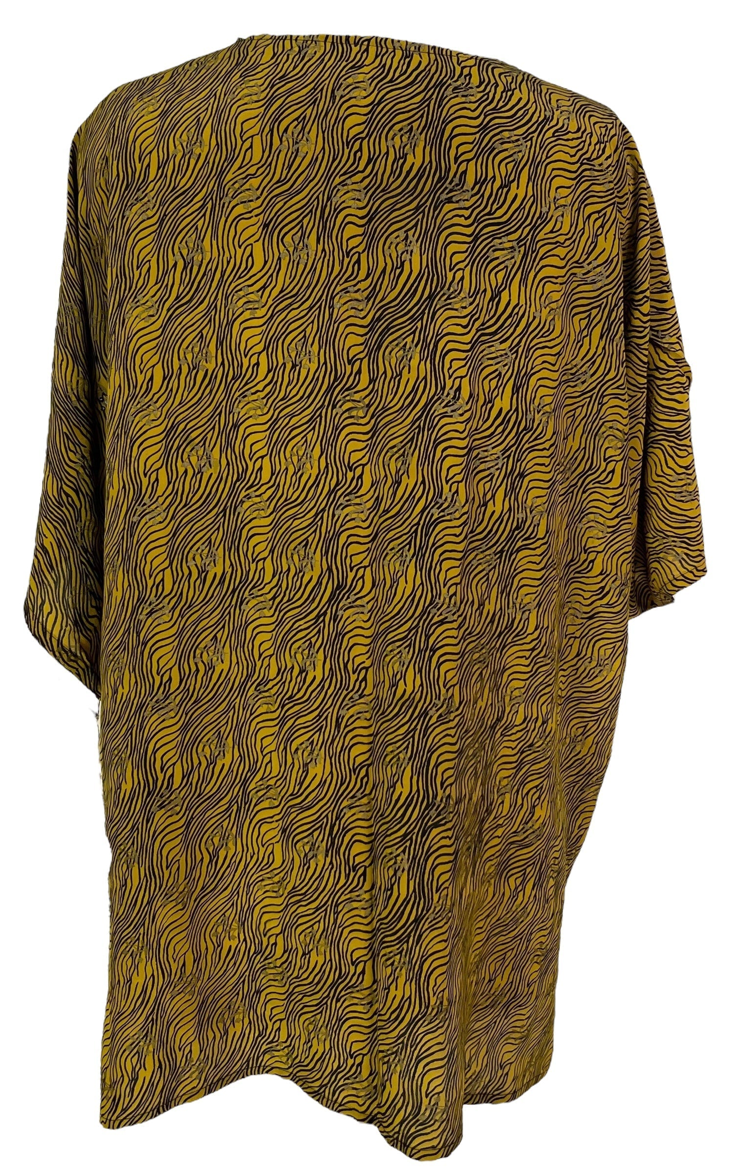 PRC6925 Avatar Pure Silk Kimono-Sleeved Jacket with Belt - Velora