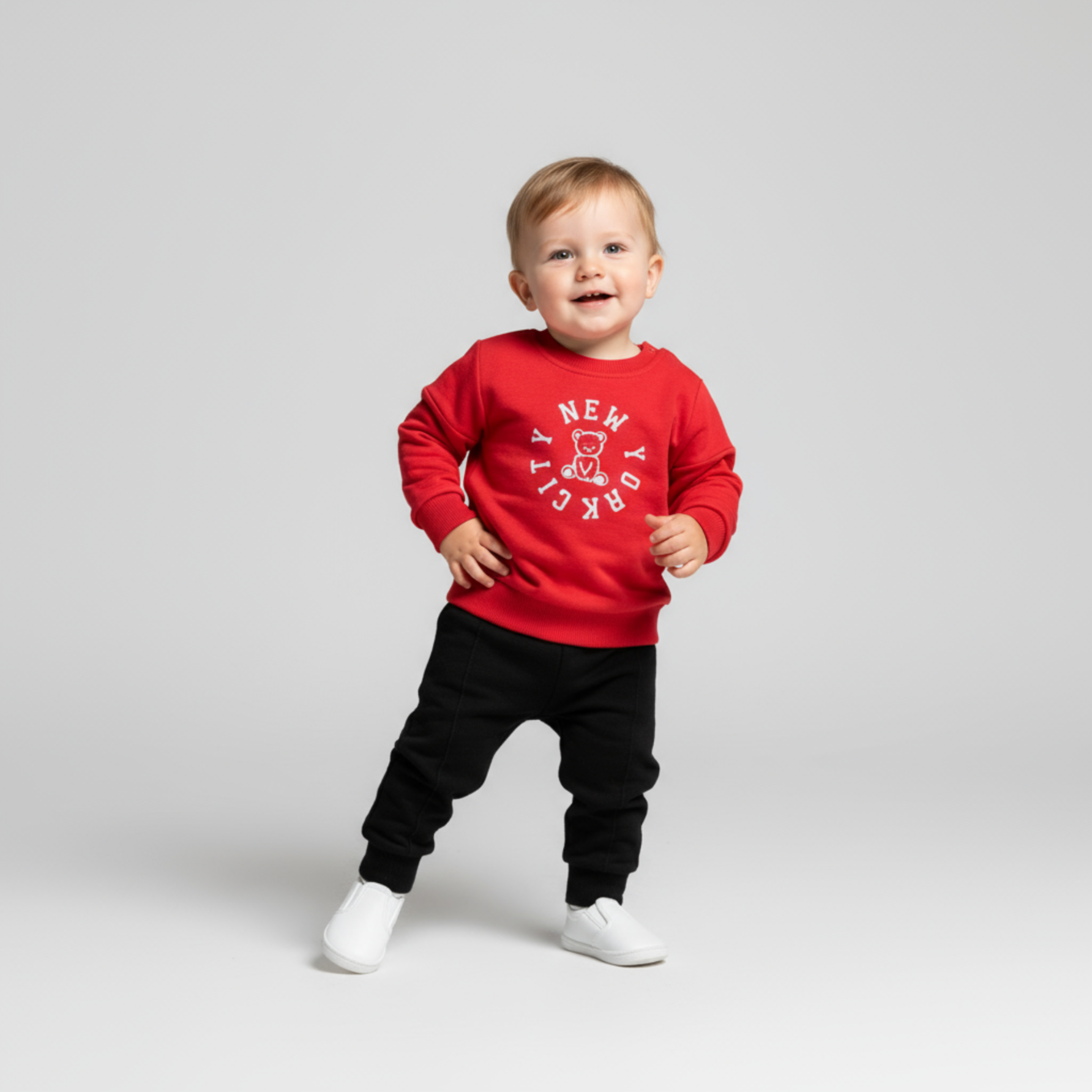NY Baby Cotton Joggers Set - Velora Luxury Fashion