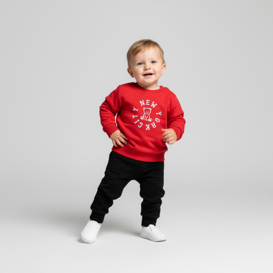 NY Baby Cotton Joggers Set - Velora Luxury Fashion