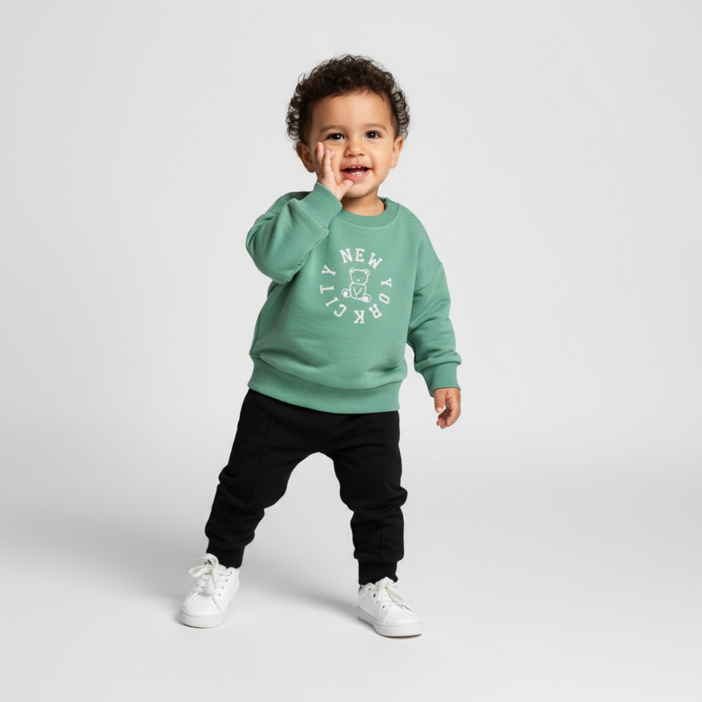 NY Baby Cotton Joggers Set - Velora Luxury Fashion