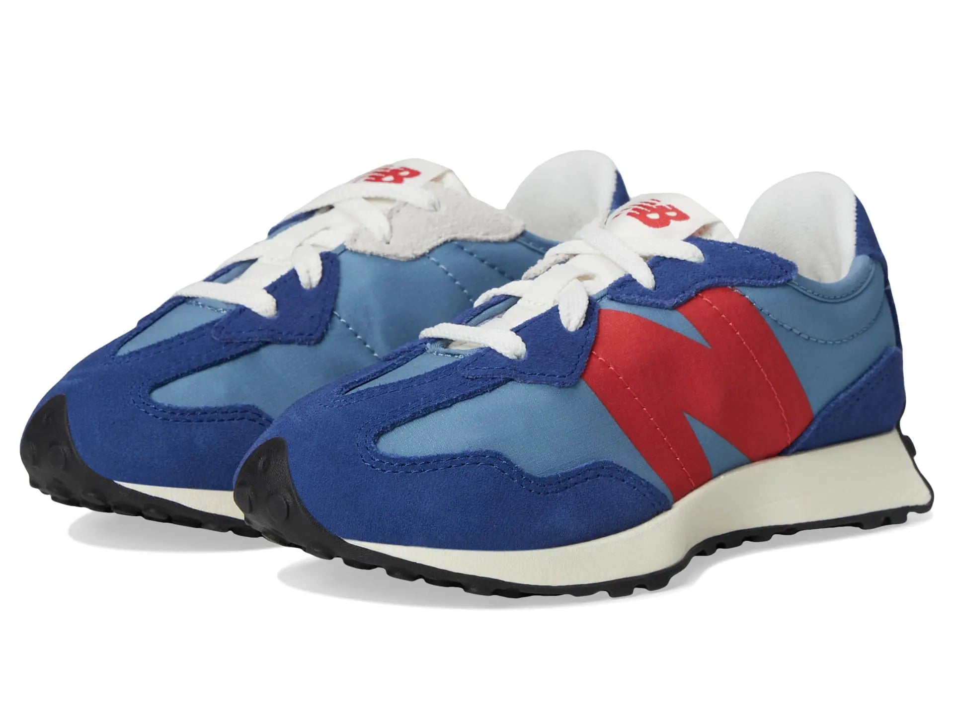 New Balance Girls 327 (Little Kid) Sneaker Inkwell/True Red 11 Wide - Velora Luxury Fashion