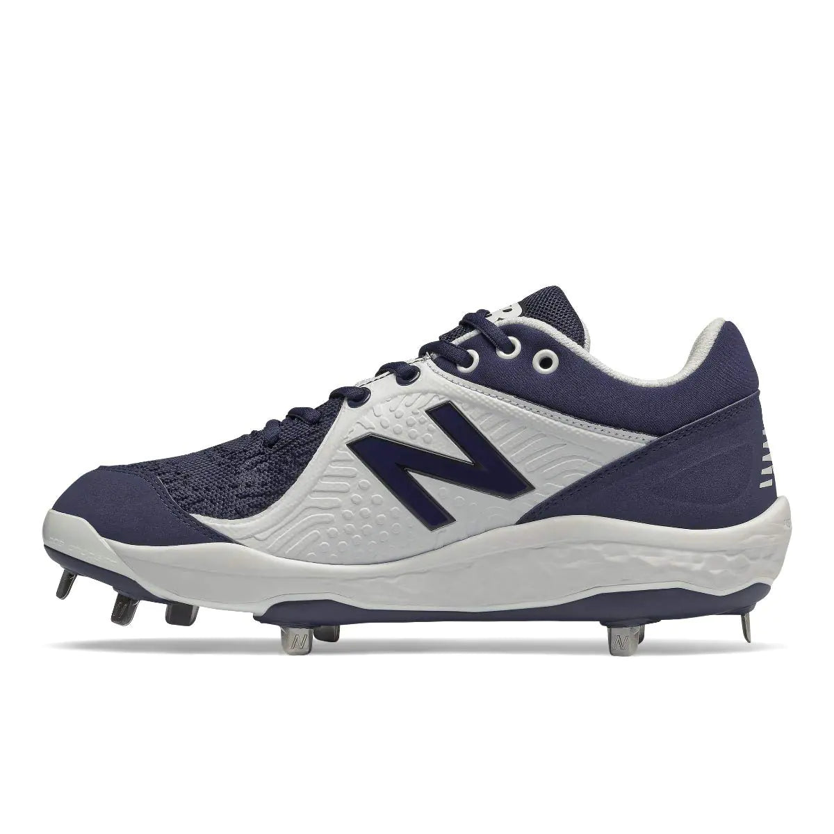 New Balance Mens Fresh Foam 3000 V5 Molded Baseball Shoe Navy/White 12.5 - Velora Luxury Fashion
