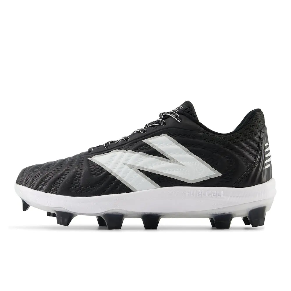 New Balance Mens FuelCell 4040 V7 Molded Baseball Shoe Black/Optic White 5.5 Wide - Velora Luxury Fashion