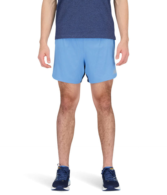 New Balance Mens Impact Run 5 Inch Short 22 Heritage Blue XX-Large - Velora Luxury Fashion