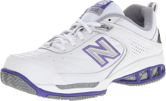 New Balance Women's 806 V1 Court Sneaker White 7.5W - Velora Luxury Fashion