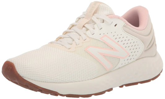 New Balance Womens 520 V7 Running Shoe Sea Salt/Pink Haze 9 Wide - Velora Luxury Fashion