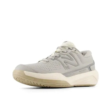 New Balance Womens 696 V5 Hard Court Tennis Shoe Grey/White 11 Wide - Velora Luxury Fashion