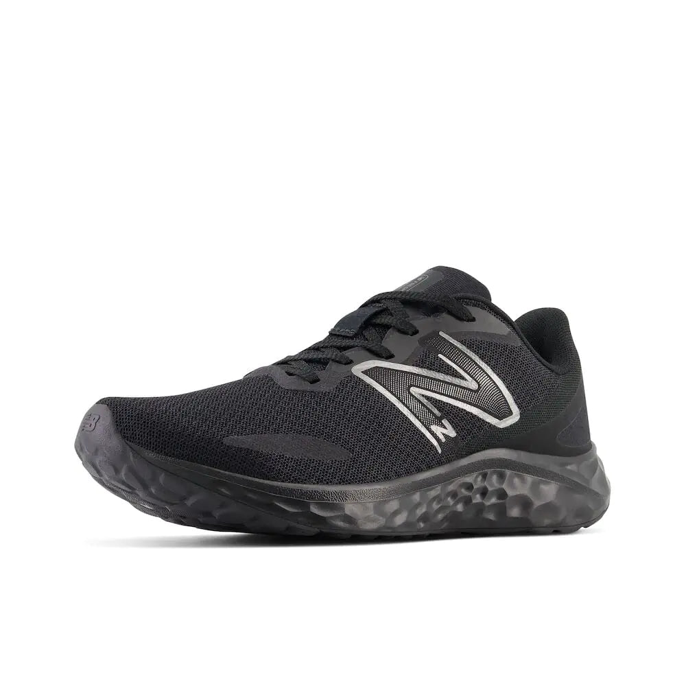 New Balance Womens Fresh Foam Arishi V4 Slip-Resistant Running Shoe Black/Black Metallic/Black 7.5 - Velora Luxury Fashion