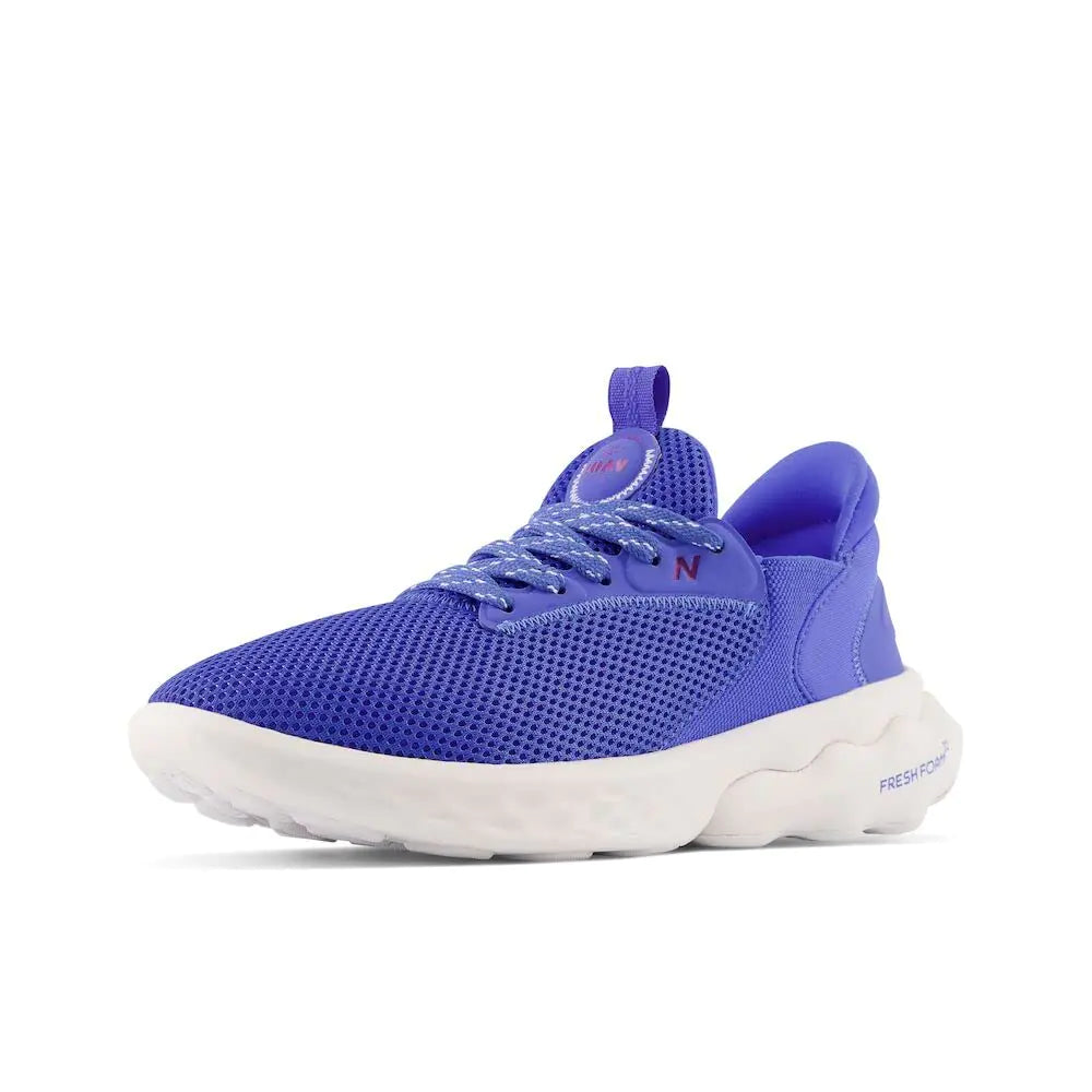 New Balance Womens Fresh Foam Roav Elite V1 Running Shoe Bright Lapis/White 8 - Velora Luxury Fashion