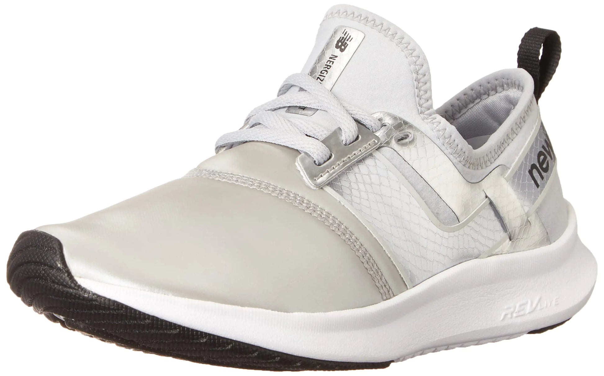 New Balance Womens FuelCore Nergize Sport V1 Sneaker Light Aluminum/Silver Metallic 6 - Velora Luxury Fashion