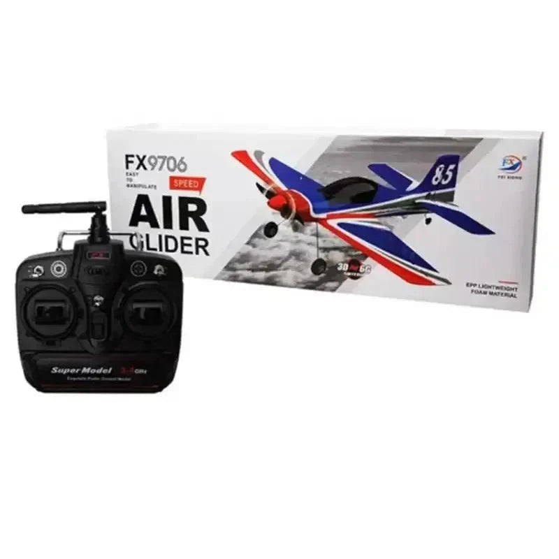 New Fx9706 RC Aircraft: 5-Channel Red Bull Fighter, Foam Fixed Wing Model Toy - Velora Luxury Fashion