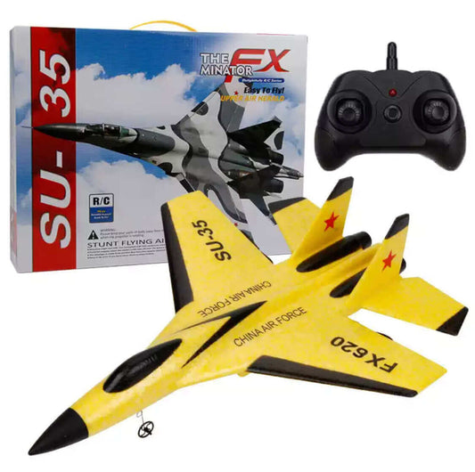 New SU-35 RC Remote Control Airplane 2.4G Remote Control Fighter Hobby Plane Glider Airplane EPP Foam Toys RC Plane Kids Gift - Velora Luxury Fashion