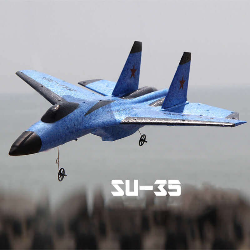 New SU-35 RC Remote Control Airplane 2.4G Remote Control Fighter Hobby Plane Glider Airplane EPP Foam Toys RC Plane Kids Gift - Velora Luxury Fashion