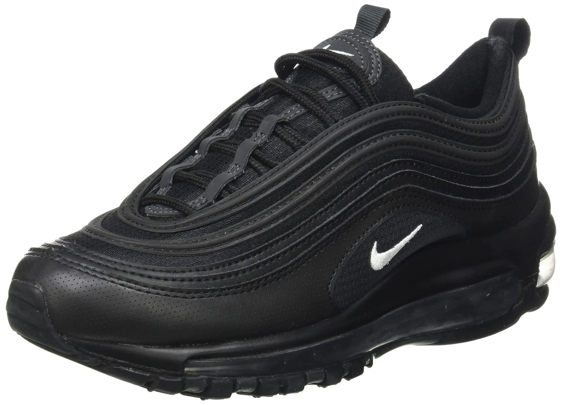 Nike Boys Air Max 97 (Big Kid) Black/White/Anthracite 5.5 Big Kid M - Velora Luxury Fashion