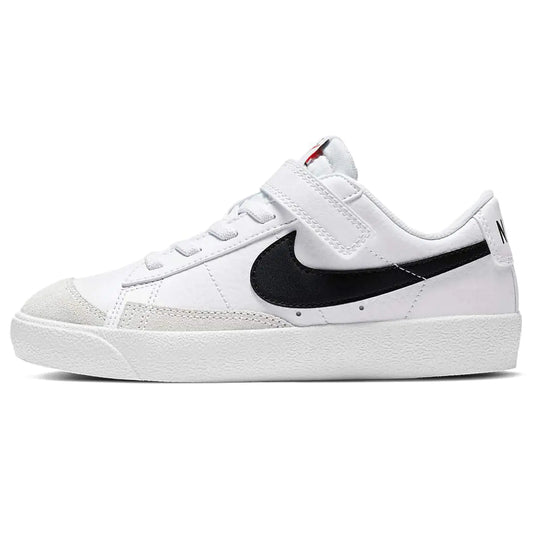 Nike Boys Blazer Low 77 (Little Kid) White/Black/Team Orange 2 Little Kid M - Velora Luxury Fashion