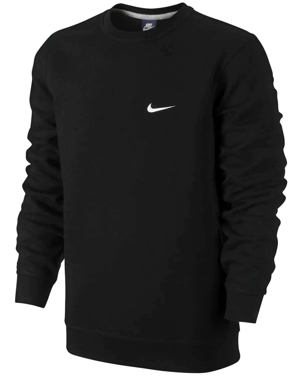 Nike Fleece Crewneck Sweatshirt Black Large - Velora Luxury Fashion