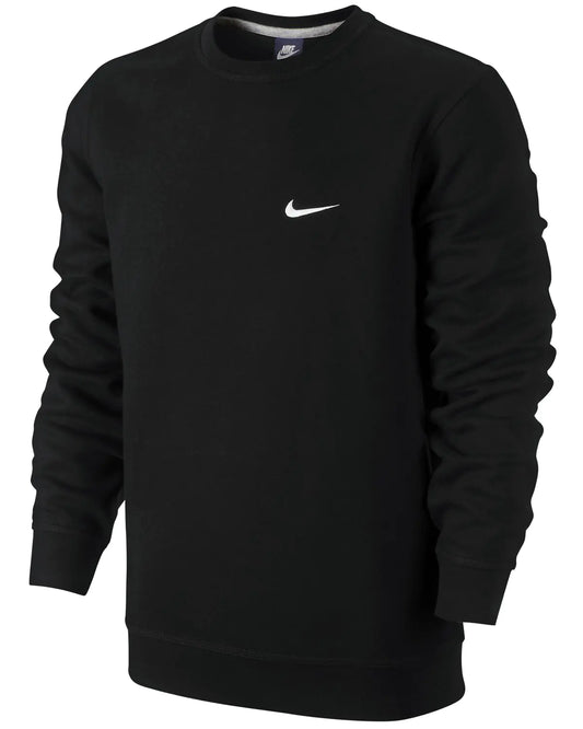 Nike Fleece Crewneck Sweatshirt Black Large - Velora Luxury Fashion