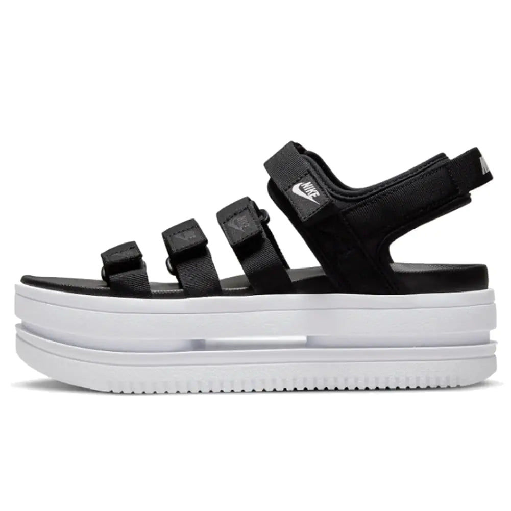 Nike Icon Classic Womens Sandals (DH0224-001BLACK/WHITE-WHITE) Size 12 - Velora Luxury Fashion